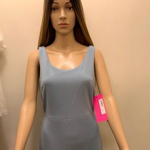 Beautiful solid garish blue sleeveless dress brand new